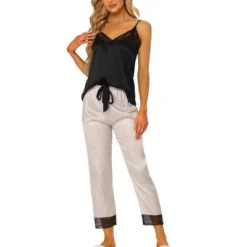 Cheibear Womens Satin Lounge Stripe Lace Trim Cami Tops With Pants Sleepwear Pajamas Sets 12 Cheibear Womens Satin Lounge Stripe Lace Trim Cami Tops With Pants Sleepwear Pajamas Sets -Professional Bicycle Discount Store GUEST c84bb66d 1755 402e ab0a 4722055c377f