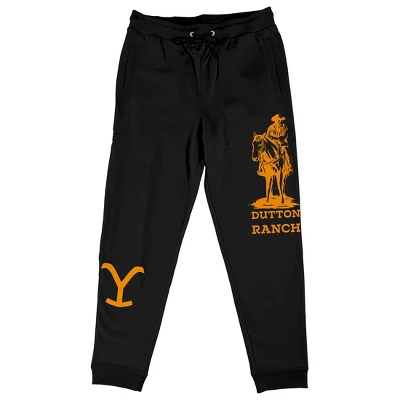 Yellowstone Cowboy Graphic Unisex Adult Black Jogger Pants 5 Yellowstone Cowboy Graphic Unisex Adult Black Jogger Pants - Image 3