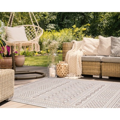 Liora Manne Avena Indoor/Outdoor Rug Ivory 5 Liora Manne Avena Indoor/Outdoor Rug Ivory - Image 3