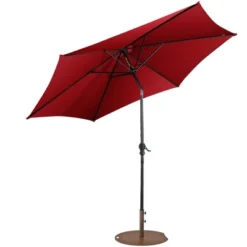 Costway 9ft Patio Umbrella Outdoor W/ 50 LBS Round Umbrella Stand W/ Wheels -Professional Bicycle Discount Store GUEST d4d68950 0f55 4310 8949 af9de600b4e9