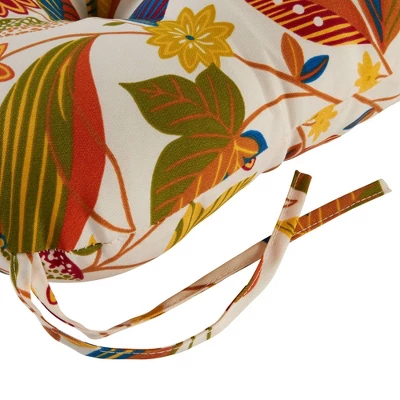 Set Of 2 Esprit Floral Outdoor Seat Cushions - Kensington Garden 6 Set Of 2 Esprit Floral Outdoor Seat Cushions - Kensington Garden - Image 4