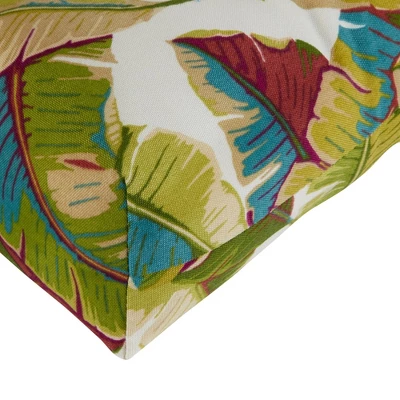 Palm Leaves Multi Outdoor Seat Cushion - Kensington Garden 7 Palm Leaves Multi Outdoor Seat Cushion - Kensington Garden - Image 5