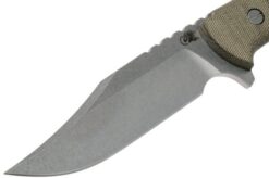 Rick Hinderer Ranch Bowie Green Canvas Micarta, Stonewashed, Bowie Knife -Professional Bicycle Discount Store HRK TRB SW GM 03 rick hinderer knives