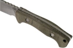 Rick Hinderer Ranch Bowie Green Canvas Micarta, Stonewashed, Bowie Knife -Professional Bicycle Discount Store HRK TRB SW GM 05 rick hinderer knives