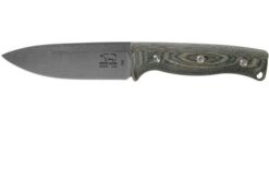 White River Knives Ursus 45 Black & OD Green Linen Micarta Bushcraft Knife