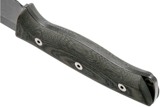 White River Knives Ursus 45 Black & OD Green Linen Micarta Bushcraft Knife 6 White River Knives Ursus 45 Black & OD Green Linen Micarta Bushcraft Knife - Image 4